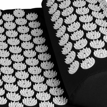 MATA DO AKUPRESURY MAŁA BASIC CZARNA Z PODUSZKĄ